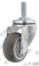 1 "Rueda giratoria con vástago roscado TPR Micro Duty